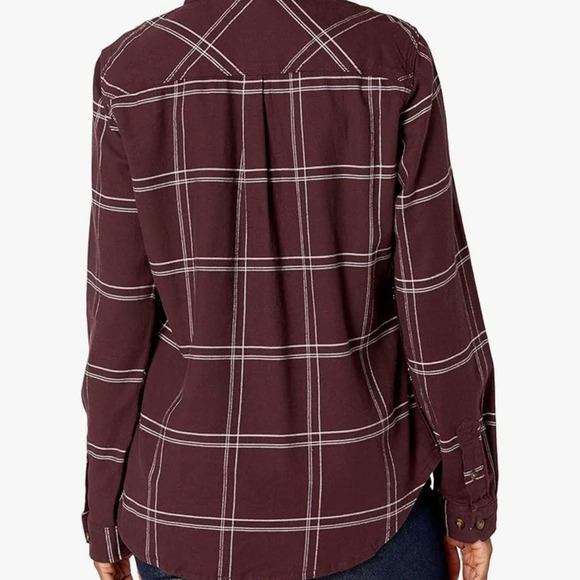 CARHARTT Women’s Flannel Shirt Sz XS (0/2) - Picture 2 of 13